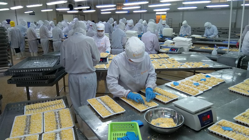 CAMIMEX dự kiến nâng công suất chế biến lên 20000 tấn tôm thành phẩmnăm
